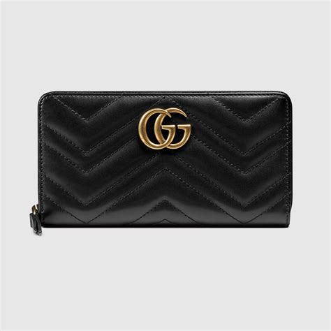 gucci gg marmont leather bi-fold wallet|gucci marmont zip around wallet.